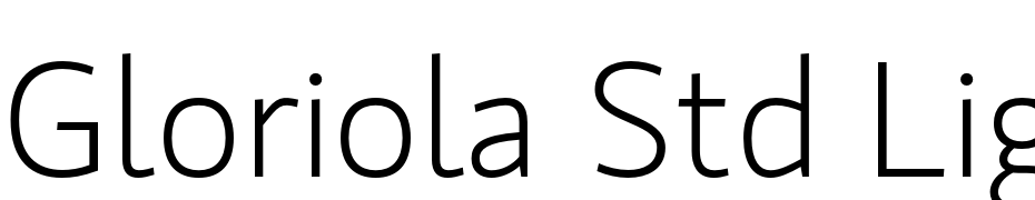 Gloriola Std Light cкачати шрифт безкоштовно